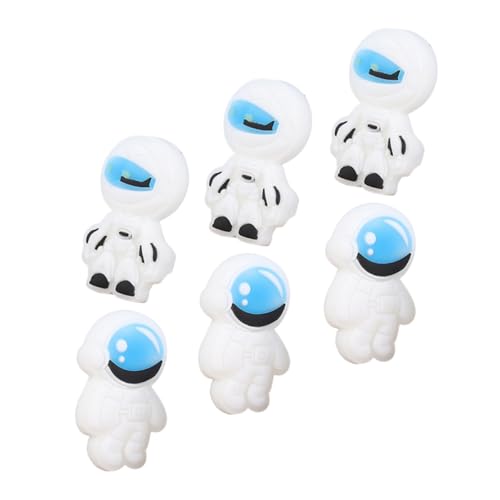 jojofuny 6Stücke Entzückende Raumfahrer Radiergummis für Langlebige Radierer im Kawaii Design Perfektes für Kindergarten und Partys von jojofuny