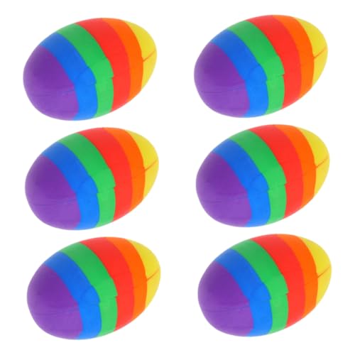 jojofuny 6Stücke Lustige Radiergummis Eierform Süße Mini Radiergummis Für Ostergeschenk Für Schulbedarf Kreatives Zubehör Für Klassenzimmer jojofuny 6Stücke Lustige Radiergummis Eierform Süße Mini Radiergummis Für Ostergeschenk Für Schulbedarf Kreatives Zubehör Für Klassenzimmer von jojofuny
