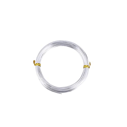 jojofuny 7 Rollen Bunte Aluminium Drahtrolle Flexibler Draht für Diy Basteln Garten Schmuckherstellung pro Silberfarbene Aluminium Drahtrolle für Handwerk und Modellbau von jojofuny