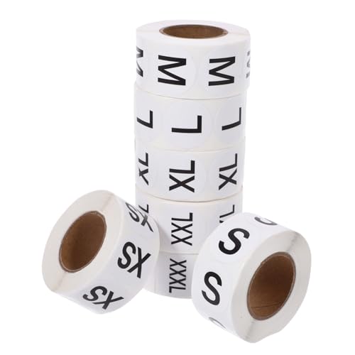 jojofuny 7 Rollen Größe Aufkleber Name klein Registerkarten stickbilder Größenaufkleber für Kleidung Etiketten der Kleidungsgröße Selbstklebendes beschichtetes Papier Black jojofuny 7 Rollen Größe Aufkleber Name klein Registerkarten stickbilder Größenaufkleber für Kleidung Etiketten der Kleidungsgröße Selbstklebendes beschichtetes Papier Black von jojofuny