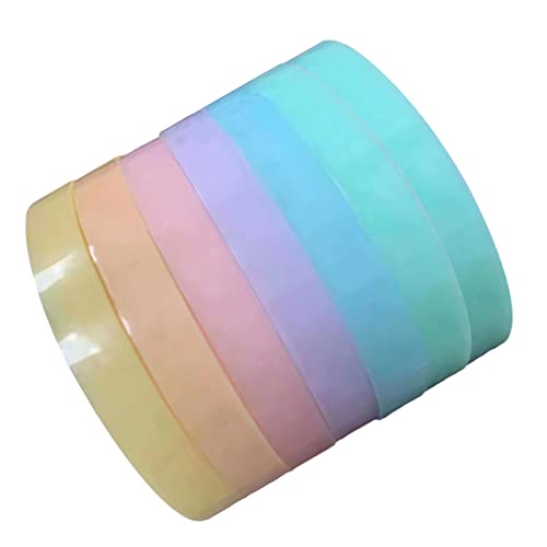 jojofuny 7 Rollen Stress Klebeband Farbige Doppelseitige Tape für DIY für Interaktive Eltern Aktivitäten Motorik und Kreativität Zufällige Farbe Zufällige Farbe von jojofuny