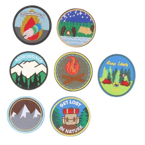 jojofuny 7 Stück Teiliges Bestickter Cartoon Patches zum Aufnähen Bunte DIY Aufnäher für Kleidung und Rucksäcke Langlebige Tier Motive zum Verzieren von Jacken Taschen und Kostümen jojofuny 7 Stück Teiliges Bestickter Cartoon Patches zum Aufnähen Bunte DIY Aufnäher für Kleidung und Rucksäcke Langlebige Tier Motive zum Verzieren von Jacken Taschen und Kostümen von jojofuny
