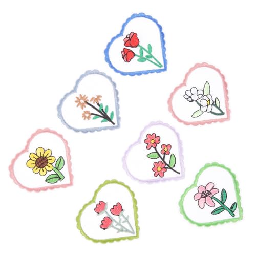 jojofuny 7 Stück Teiliges Blüten Applikationen Bestickte Patches zum Aufbügeln für DIY Kleidung Blumenmuster Flicken für Jacken Taschen Hüte und Mehr für Reparaturen und Dekorationen jojofuny 7 Stück Teiliges Blüten Applikationen Bestickte Patches zum Aufbügeln für DIY Kleidung Blumenmuster Flicken für Jacken Taschen Hüte und Mehr für Reparaturen und Dekorationen von jojofuny