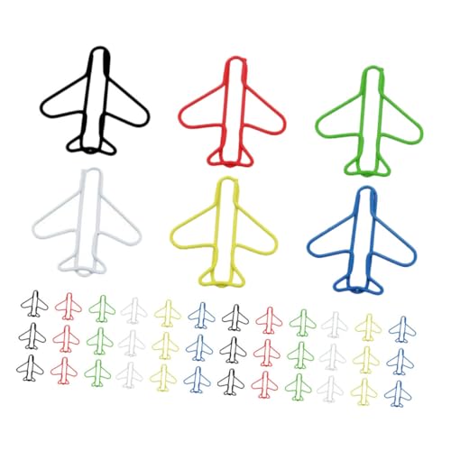 jojofuny 70 Stück Teiliges Bunte Büroklammern in Flugzeugform Praktische Kleine Papierklammern für Büro und Schule Farbenfrohe Dokumenten Clips als Dekorative Organisationshilfe jojofuny 70 Stück Teiliges Bunte Büroklammern in Flugzeugform Praktische Kleine Papierklammern für Büro und Schule Farbenfrohe Dokumenten Clips als Dekorative Organisationshilfe von jojofuny