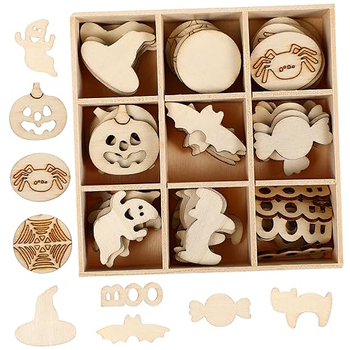jojofuny 72 Stück Teiliges Holzhandwerk für Halloween Kreative Deko mit Einzigartigen Holzchips für Diy Projekte Basteln und Festliche Gestaltungen jojofuny 72 Stück Teiliges Holzhandwerk für Halloween Kreative Deko mit Einzigartigen Holzchips für Diy Projekte Basteln und Festliche Gestaltungen von jojofuny
