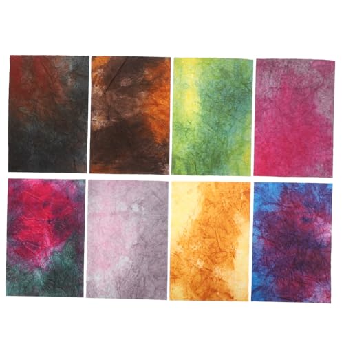 jojofuny 8 Blatt Textur Hintergrundpapier Sammelalbum Texturiert Schrott Strukturiertes Papier Handwerk Vintage-kartenpapier Scrapbooking-materialien Decoupage-papier Zum Basteln von jojofuny