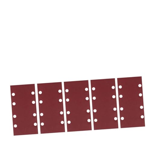 jojofuny 8 Loch Rotes Schleifpapier Palm Sander Schleifpapier Schleifen Bohrschleiferaufsatz Sortiertes Schleifpapier Scheiben Haken Und Schleifer Schleifscheibe Aluminiumoxid von jojofuny