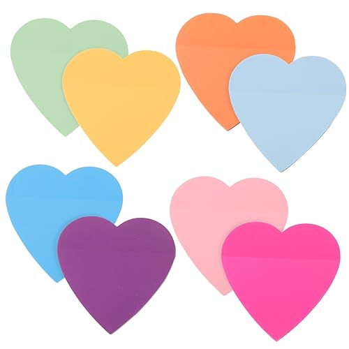 jojofuny 8 Love Memobücher Bunte Transparente Rosa Notizblöcke Zu Notizblöcken Super Pastell Schule Gelb Durchscheinend Großpackung Verschiedene Farbige Vorräte Büro von jojofuny