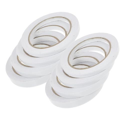 jojofuny 8 Rollen Doppelseitiges Klebeband Hochviskoses Wiederverwendbares Selbstklebendes Tape für Scrapbooking Kartenherstellung und von jojofuny