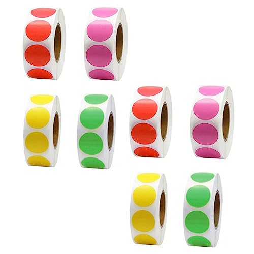 jojofuny 8 Rollen Runde Klebeetiketten Selbstklebende Farbpunkte Markierungsaufkleber für Büro Kalender Planer DIY Beschriftung und Dekoration jojofuny 8 Rollen Runde Klebeetiketten Selbstklebende Farbpunkte Markierungsaufkleber für Büro Kalender Planer DIY Beschriftung und Dekoration von jojofuny