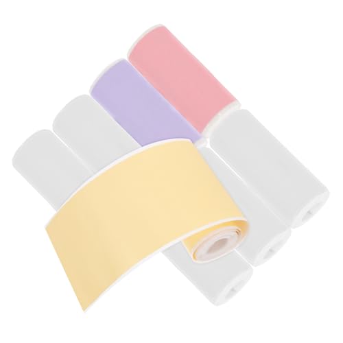 jojofuny 8 Rollen Selbstklebendes Druckpapier Farbiges Thermopapier Minidrucker Druckeretiketten Mini-thermoetiketten Thermalaper Kopierpapier Für Drucker Thermopapier Für Bilder Aufkleber jojofuny 8 Rollen Selbstklebendes Druckpapier Farbiges Thermopapier Minidrucker Druckeretiketten Mini-thermoetiketten Thermalaper Kopierpapier Für Drucker Thermopapier Für Bilder Aufkleber von jojofuny