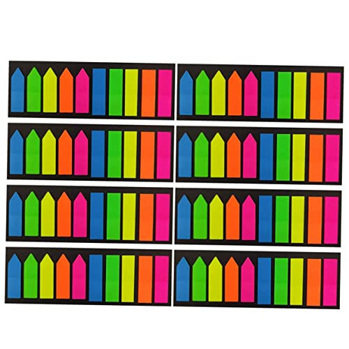 jojofuny 8 Sätze Teiliges Bunte Pet Haftnotizen Page Marker Selbstklebende Beschreibbare Index Tabs mit Pfeilflaggen Wiederablösbar Transparent für Schule Büro und Zuhause Praktische von jojofuny