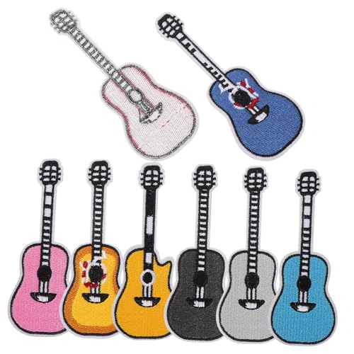 jojofuny 8 Stück Gitarren-Stoffaufkleber Patch Stoffflecken Abdeckung im Freien Applikationen klebrig Kleidungsflicken Flicken für Bekleidung Gestickte Anwendung Stoffflicken für Kleidung jojofuny 8 Stück Gitarren-Stoffaufkleber Patch Stoffflecken Abdeckung im Freien Applikationen klebrig Kleidungsflicken Flicken für Bekleidung Gestickte Anwendung Stoffflicken für Kleidung von jojofuny