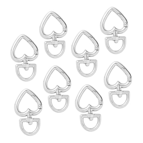 jojofuny 8 Stück Herz-schlüsselanhänger Aus Metall Herz-schlüsselanhänger-clip Herzförmige Verschlüsse Herzförmige Ringschnallen Zum Basteln Herz-karabiner-clip Silver Zinklegierung jojofuny 8 Stück Herz-schlüsselanhänger Aus Metall Herz-schlüsselanhänger-clip Herzförmige Verschlüsse Herzförmige Ringschnallen Zum Basteln Herz-karabiner-clip Silver Zinklegierung von jojofuny