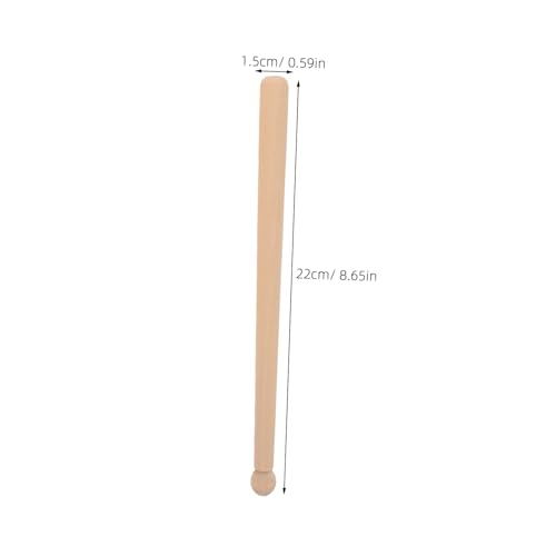 jojofuny 8 Stück Kindertrommelstiele Trommelstöcke klassisch Drumsticks für Schlagzeuger Trommelstiele für Schlagzeug Marschtrommelstöcke hölzerne Trommelstöcke Schlagzeughammer Holz Beige von jojofuny