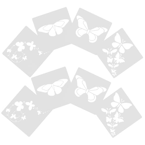 jojofuny 8 Stück Malvorlage Zeichenschablonen für geometrische Schablonen bastelsets für Schablone aushöhlen Schmetterlinge Schablonen DIY bemalte Werkzeuge das Haustier Weiß jojofuny 8 Stück Malvorlage Zeichenschablonen für geometrische Schablonen bastelsets für Schablone aushöhlen Schmetterlinge Schablonen DIY bemalte Werkzeuge das Haustier Weiß von jojofuny