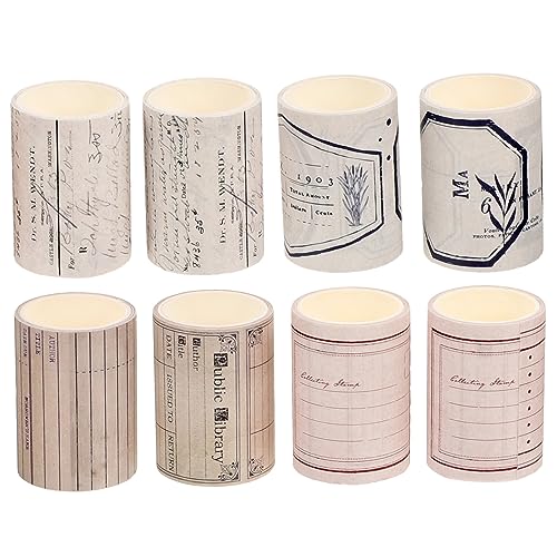 jojofuny 8 Stück Retro -nostalgie Und Papierband Washi-tape Für Scrapbooking Vintage Washi Tape Diy Washi Tape Basteln Diy Washi Tapes Dekoratives Klebeband Für Einklebebuch jojofuny 8 Stück Retro -nostalgie Und Papierband Washi-tape Für Scrapbooking Vintage Washi Tape Diy Washi Tape Basteln Diy Washi Tapes Dekoratives Klebeband Für Einklebebuch von jojofuny