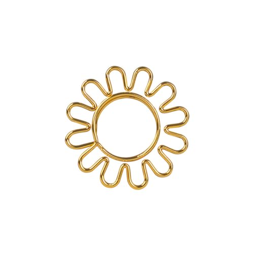 jojofuny 8 Stück Sonnenblumenpapierclip Papierclips Süße Büroklammern Planer-lesezeichen Schreibtisch Studenten Büroklammern Klammern Für Papier Papierstift Halter Für Büroklammern Golden von jojofuny