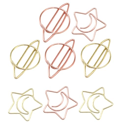 jojofuny 8 Stück Süße Stern und Mond Papierclips Dekorative Büroklammern für Dokumente Briefpapier und Fotos Metallclips Bunten Farben für Schule und Büro jojofuny 8 Stück Süße Stern und Mond Papierclips Dekorative Büroklammern für Dokumente Briefpapier und Fotos Metallclips Bunten Farben für Schule und Büro von jojofuny