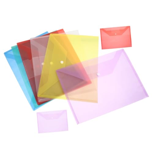 jojofuny 8 Stück Teiliges Dokumentenmappe aus Dickem Kunststoff mit Druckknopfverschluss Transparente Sammeltaschen für Büro Quittungen Belege und Schulunterlagen Praktische jojofuny 8 Stück Teiliges Dokumentenmappe aus Dickem Kunststoff mit Druckknopfverschluss Transparente Sammeltaschen für Büro Quittungen Belege und Schulunterlagen Praktische von jojofuny
