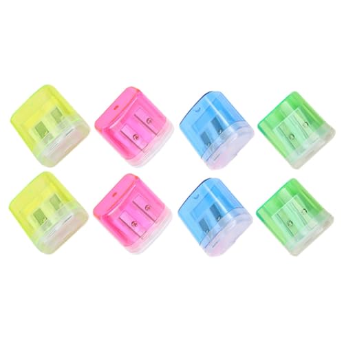 jojofuny 8 Stück Teiliges Handlicher Bleistiftanspitzer mit Design Transparente Gehäuse in Gelb Grün Blau und Schnelle Präzise Spitzung für Dicke und Dünne Bleistifte für Schule Büro jojofuny 8 Stück Teiliges Handlicher Bleistiftanspitzer mit Design Transparente Gehäuse in Gelb Grün Blau und Schnelle Präzise Spitzung für Dicke und Dünne Bleistifte für Schule Büro von jojofuny