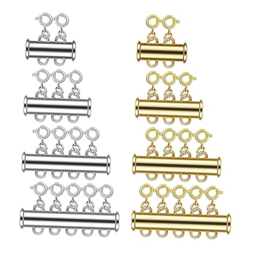 jojofuny 8 Stück Teiliges Magnetische Verschlüsse für Schmuck DIY Starke Magnetkraft Vielseitige Multi Reihen Clips für Armbänder und Halsketten Langlebig Einfache Handhabung Silber und jojofuny 8 Stück Teiliges Magnetische Verschlüsse für Schmuck DIY Starke Magnetkraft Vielseitige Multi Reihen Clips für Armbänder und Halsketten Langlebig Einfache Handhabung Silber und von jojofuny