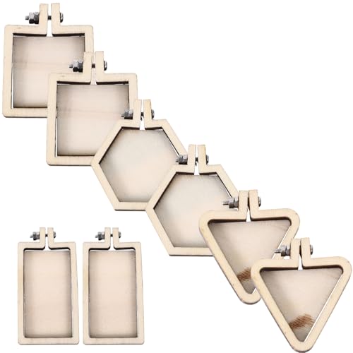 jojofuny 8 Stück Teiliges Mini Stickrahmen für Handarbeit Dekorative Stickringe Verschiedenen Formen für Schmuck DIY Projekte und Kreative Bastelarbeiten jojofuny 8 Stück Teiliges Mini Stickrahmen für Handarbeit Dekorative Stickringe Verschiedenen Formen für Schmuck DIY Projekte und Kreative Bastelarbeiten von jojofuny
