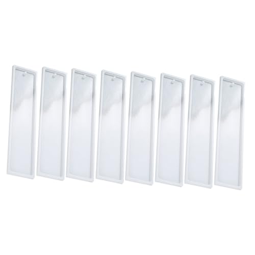 jojofuny 8 Stück Teiliges Silikon Lesezeichen Form für DIY Epoxidharz Gießen Langlebige Flexible Handwerksform für Kette Praktische Transparente Bastelform für Kreative jojofuny 8 Stück Teiliges Silikon Lesezeichen Form für DIY Epoxidharz Gießen Langlebige Flexible Handwerksform für Kette Praktische Transparente Bastelform für Kreative von jojofuny