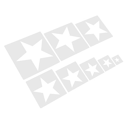 jojofuny 8 Stück Teiliges Stern Schablonen für Malerei Diy Spray Vorlagen für Wand und Möbelgestaltung Wiederverwendbar für Anfänger für Fliesen und Stoffe jojofuny 8 Stück Teiliges Stern Schablonen für Malerei Diy Spray Vorlagen für Wand und Möbelgestaltung Wiederverwendbar für Anfänger für Fliesen und Stoffe von jojofuny