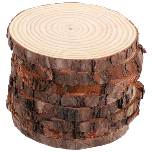 jojofuny 8 Stück Teiliges Unbemalter Holzscheiben Runde Holzplatten für DIY Handwerksprojekte für Hochzeiten Weihnachten und Partys Dicke jojofuny 8 Stück Teiliges Unbemalter Holzscheiben Runde Holzplatten für DIY Handwerksprojekte für Hochzeiten Weihnachten und Partys Dicke von jojofuny