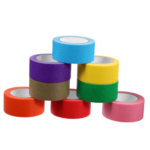 jojofuny 8Rollen Farben Kreppband DIY Masking Tape und Buntes Klebeband für Bastelprojekte Einfach Abnehmbar jojofuny 8Rollen Farben Kreppband DIY Masking Tape und Buntes Klebeband für Bastelprojekte Einfach Abnehmbar von jojofuny
