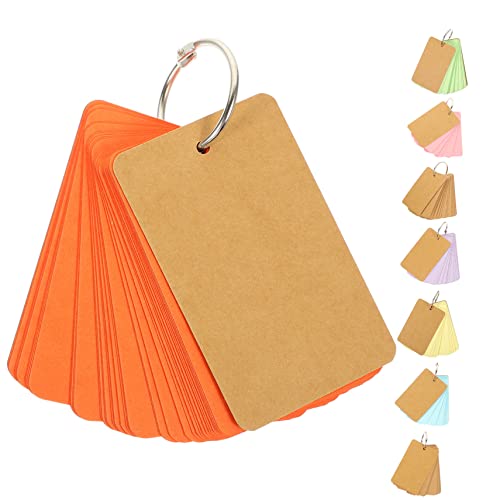jojofuny 8Stücke Leere Karteikarten mit Ring aus Kraftpapier Anpassbare Notizkarten für Schule Büro und Reisen für Memos und Lernzwecke jojofuny 8Stücke Leere Karteikarten mit Ring aus Kraftpapier Anpassbare Notizkarten für Schule Büro und Reisen für Memos und Lernzwecke von jojofuny