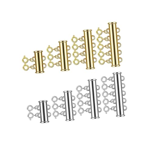 jojofuny 8Stücke Magnetverschlüsse für DIY Schmuck Multifunktionale Federschnallen Silber für Armbänder und Starke Magnetkraft Einfach zu Befestigen jojofuny 8Stücke Magnetverschlüsse für DIY Schmuck Multifunktionale Federschnallen Silber für Armbänder und Starke Magnetkraft Einfach zu Befestigen von jojofuny