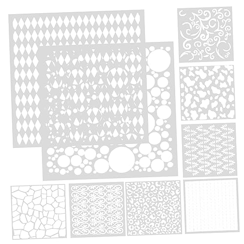 jojofuny 9 Blätter Geometrische Schablonen Teiliges Malkit für Wandgestaltung Wiederverwendbare Schablonen für Diy Graffiti und Kreative Malerei für Möbel und Kunstprojekte jojofuny 9 Blätter Geometrische Schablonen Teiliges Malkit für Wandgestaltung Wiederverwendbare Schablonen für Diy Graffiti und Kreative Malerei für Möbel und Kunstprojekte von jojofuny