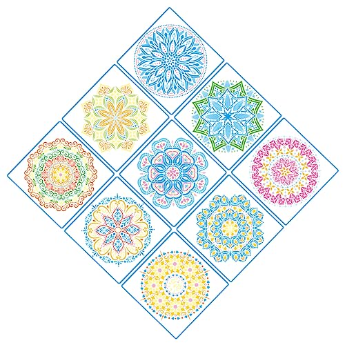 jojofuny 9 Blätter Große Mandala Schablonen für Wand und Bodenmalerei Teiliges Wiederverwendbarem Pet Material für Wandgestaltung und Fliesenmuster Einfach zu Reinigen und Vielseitig jojofuny 9 Blätter Große Mandala Schablonen für Wand und Bodenmalerei Teiliges Wiederverwendbarem Pet Material für Wandgestaltung und Fliesenmuster Einfach zu Reinigen und Vielseitig von jojofuny