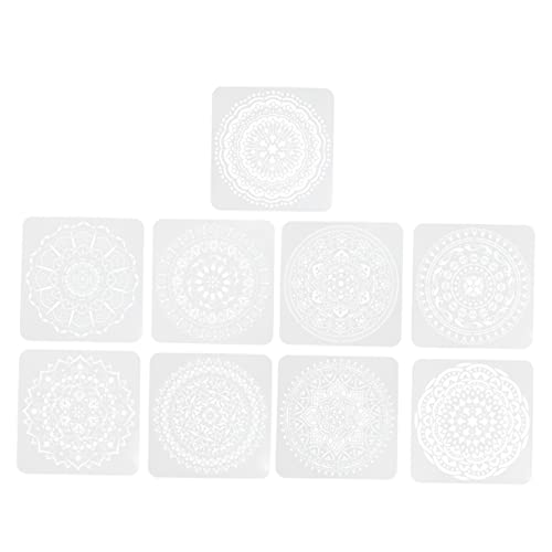 jojofuny 9 Blätter Mandala Malschablonen Wiederverwendbare Sprühvorlagen für Wandmalerei Zufällige Designs für Diy Kunstprojekte und Handwerk jojofuny 9 Blätter Mandala Malschablonen Wiederverwendbare Sprühvorlagen für Wandmalerei Zufällige Designs für Diy Kunstprojekte und Handwerk von jojofuny