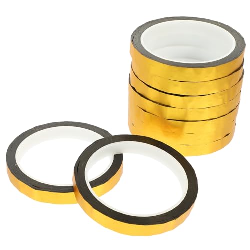 jojofuny 9 Rollen Goldene Dekorative Klebebänder für Bastelarbeiten und Geschenkverpackungen Einfach Anzuwenden für Diy Projekte Feiertage und Kreative Gestaltungen jojofuny 9 Rollen Goldene Dekorative Klebebänder für Bastelarbeiten und Geschenkverpackungen Einfach Anzuwenden für Diy Projekte Feiertage und Kreative Gestaltungen von jojofuny