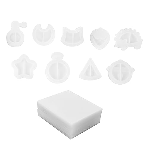 jojofuny 9 Stück Teiliges Kristallharz Quicksand Schlüsselanhänger Gießform mit PVC Versiegelungsfolien Wiederverwendbare Silikonformen für Diy Schmuckherstellung für Schlüsselanhänger jojofuny 9 Stück Teiliges Kristallharz Quicksand Schlüsselanhänger Gießform mit PVC Versiegelungsfolien Wiederverwendbare Silikonformen für Diy Schmuckherstellung für Schlüsselanhänger von jojofuny