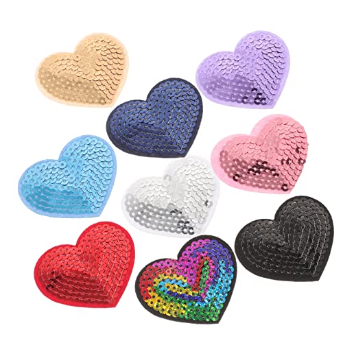 jojofuny 9 Stück Teiliges Selbstklebende Pailletten Herz Aufnäher Kleine DIY Reparatur Patches für Kleidung Rucksäcke Hüte und Taschen Dekorative Herzform Stoffapplikationen jojofuny 9 Stück Teiliges Selbstklebende Pailletten Herz Aufnäher Kleine DIY Reparatur Patches für Kleidung Rucksäcke Hüte und Taschen Dekorative Herzform Stoffapplikationen von jojofuny