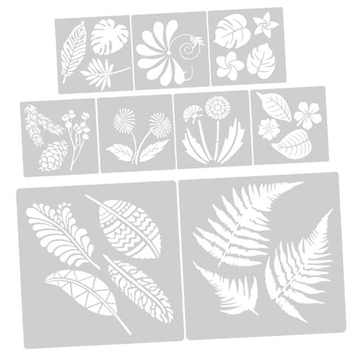 jojofuny 9 Stück Teiliges Tropische Schablonen aus Flexiblem Pet Material Wiederverwendbar für DIY Wanddekoration Fenster Malerei Scrapbooking Bastelvorlagen jojofuny 9 Stück Teiliges Tropische Schablonen aus Flexiblem Pet Material Wiederverwendbar für DIY Wanddekoration Fenster Malerei Scrapbooking Bastelvorlagen von jojofuny