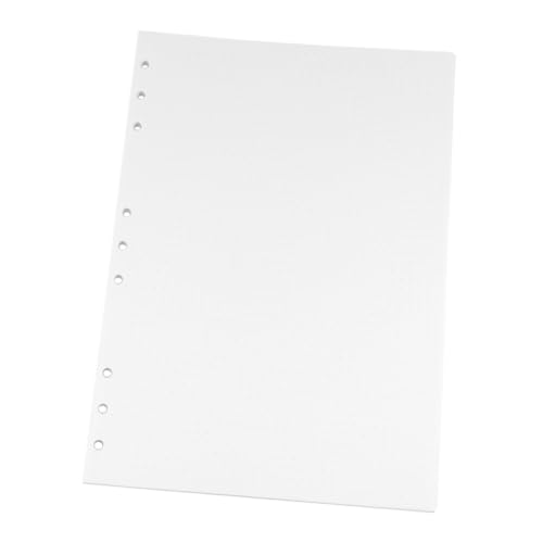 jojofuny 90 Blatt Handbuch nachfüllen Notizbuch Nachfüllungen Löcher Punktpapier Hefte für die Schule Spiral- gepunktet loses Blatt Papier Loseblatt-Nachfüllpapiere b5 Loseblattpapier Weiß von jojofuny