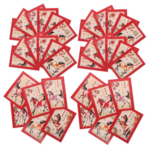 jojofuny 90 Stück Chinesische Neujahrs-glücksmünzumschläge mit Pferdemotiv Rote Geldumschläge für Lunar Frühlingsfest Hochzeit Geburtstag Großpackung für Familie und Geschäft jojofuny 90 Stück Chinesische Neujahrs-glücksmünzumschläge mit Pferdemotiv Rote Geldumschläge für Lunar Frühlingsfest Hochzeit Geburtstag Großpackung für Familie und Geschäft von jojofuny