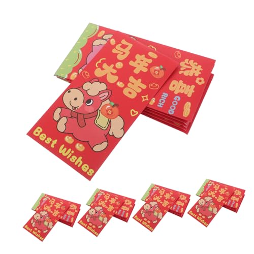 jojofuny 90 Stück Rote Umschläge Jahr Des Pferdes aus Papier Klassische Chinesische Geschenkumschläge Nachhaltige Geldumschläge für Lunar Year Vielseitig für Festlichkeiten und jojofuny 90 Stück Rote Umschläge Jahr Des Pferdes aus Papier Klassische Chinesische Geschenkumschläge Nachhaltige Geldumschläge für Lunar Year Vielseitig für Festlichkeiten und von jojofuny
