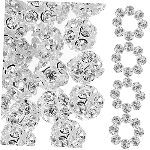 jojofuny 90 Stück Strass Inlay Perlen für DIY Schmuck Spacer Perlen für Armbänder und Dekorationen Leicht Haltbar und Vielseitig Einsetzbar jojofuny 90 Stück Strass Inlay Perlen für DIY Schmuck Spacer Perlen für Armbänder und Dekorationen Leicht Haltbar und Vielseitig Einsetzbar von jojofuny