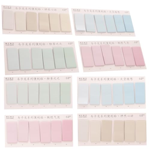 jojofuny 960 Stück Bunte Index Tabs für Bücher Selbstklebende Haftnotizen zur Klassifizierung und Markierung für Büro Schule und Zuhause von jojofuny
