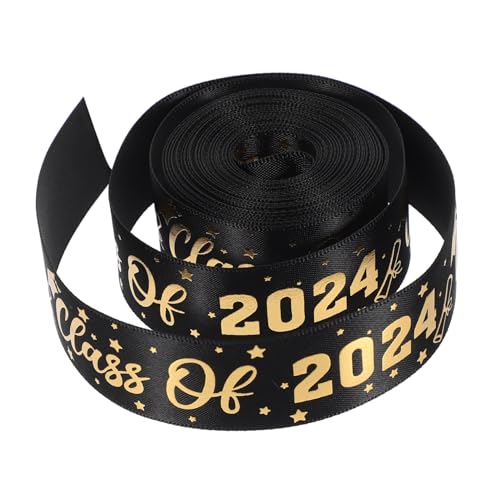 jojofuny Abschluss Geschenkband Schwarz Yards Breites Polyester Diy Party Dekorationsband für Geschenkverpackung Blumenstrauß Schleifen Basteln von jojofuny