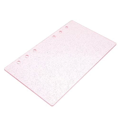 jojofuny Acryl Binder Cover mit Löchern Glitzerndes Notizbuch und Planer Cover für Budgetierung Journaling und Organisation von Schul und Büromaterialien von jojofuny