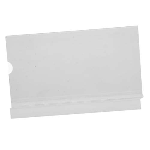 jojofuny Acryl Namensschildhalter Transparenter Tischständer für Preisschilder Doppelseitiger Schilderhalter aus Acryl für Zuhause Restaurants Büro und Einzelhandel von jojofuny