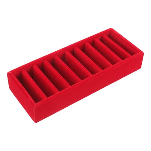 jojofuny Aufbewahrungsbox für Bänder Fall Veranstalter Fächer Organisation Bandhalter für Bastelraum Ribbon Organizer Lagertange Bandspeicherbehälter Bastelbandhalter Dichtebrett rot jojofuny Aufbewahrungsbox für Bänder Fall Veranstalter Fächer Organisation Bandhalter für Bastelraum Ribbon Organizer Lagertange Bandspeicherbehälter Bastelbandhalter Dichtebrett rot von jojofuny
