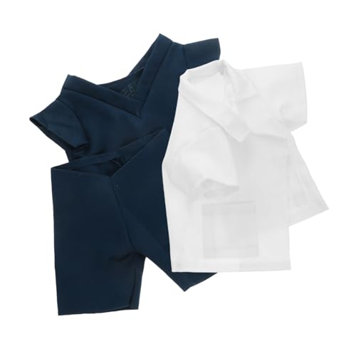 jojofuny Bärenkostüm Set für Plüschtiere Arzt Outfit mit Mantel Oberteil und Hose für Puppen und Teddybären Weiche und Bequeme Rollenspiel Kleidung für Junge Mädchen jojofuny Bärenkostüm Set für Plüschtiere Arzt Outfit mit Mantel Oberteil und Hose für Puppen und Teddybären Weiche und Bequeme Rollenspiel Kleidung für Junge Mädchen von jojofuny